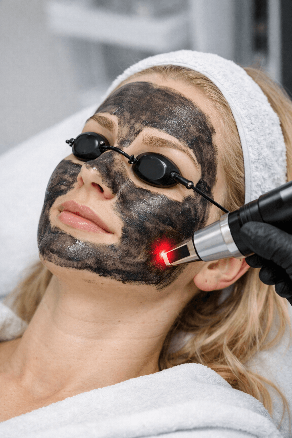 Hollywood carbon peel cosmetic laser facial